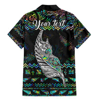 Personalised New Zealand Christmas Family Matching Mermaid Dress and Hawaiian Shirt Maori Fern Manaia Meri Kirihimete with Papaua Shell LT9 - Polynesian Pride
