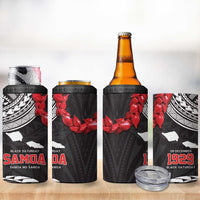 Samoa Black Saturday 4 in 1 Can Cooler Tumbler Samoa mo Samoa with Black Ula Fala