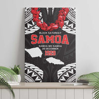 Samoa Black Saturday Canvas Wall Art Samoa mo Samoa with Black Ula Fala LT9 - Polynesian Pride
