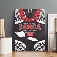 Samoa Black Saturday Canvas Wall Art Samoa mo Samoa with Black Ula Fala LT9 - Polynesian Pride