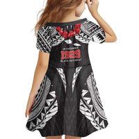 Samoa Black Saturday Family Matching Puletasi and Hawaiian Shirt Samoa mo Samoa with Black Ula Fala