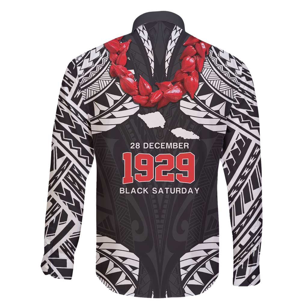 Samoa Black Saturday Family Matching Summer Maxi Dress and Hawaiian Shirt Samoa mo Samoa with Black Ula Fala