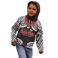 Samoa Black Saturday Kid Hoodie Samoa mo Samoa with Black Ula Fala