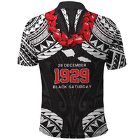 Samoa Black Saturday Polo Shirt Samoa mo Samoa with Black Ula Fala