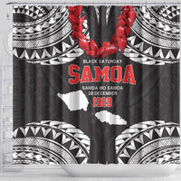 Samoa Black Saturday Shower Curtain Samoa mo Samoa with Black Ula Fala