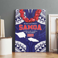 Samoa Black Saturday Canvas Wall Art Samoa mo Samoa with Blue Ula Fala LT9 - Polynesian Pride