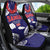 Samoa Black Saturday Car Seat Cover Samoa mo Samoa with Blue Ula Fala