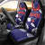 Samoa Black Saturday Car Seat Cover Samoa mo Samoa with Blue Ula Fala