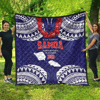 Samoa Black Saturday Quilt Samoa mo Samoa with Blue Ula Fala