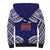 Samoa Black Saturday Sherpa Hoodie Samoa mo Samoa with Blue Ula Fala