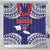 Samoa Black Saturday Shower Curtain Samoa mo Samoa with Blue Ula Fala