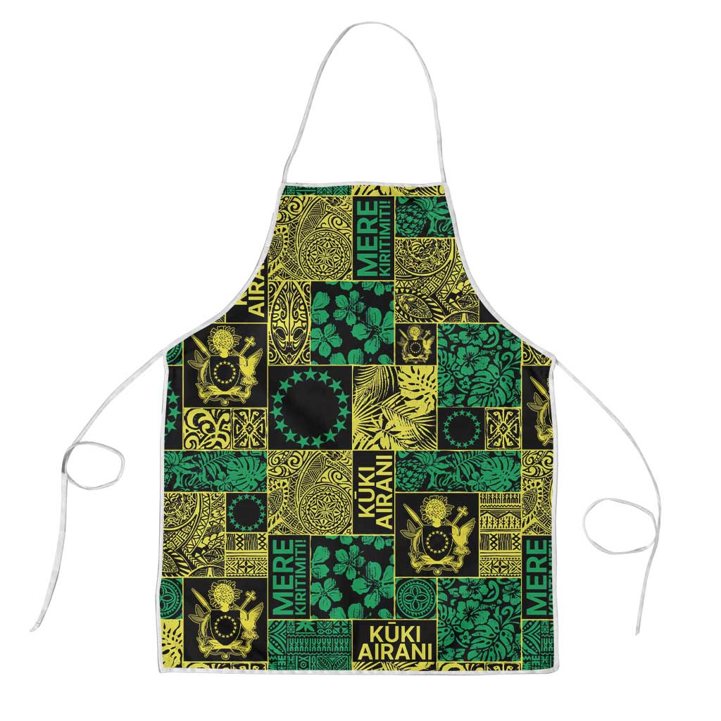 Cook Islands Mere Kiritimiti Apron Pacific Patchwork Xmas Vibes - Polynesian Pride