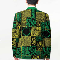 Cook Islands Mere Kiritimiti Blazer Pacific Patchwork Xmas Vibes LT9 - Polynesian Pride