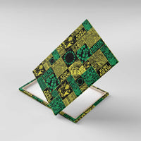 Cook Islands Mere Kiritimiti Canvas Wall Art Pacific Patchwork Xmas Vibes - Polynesian Pride