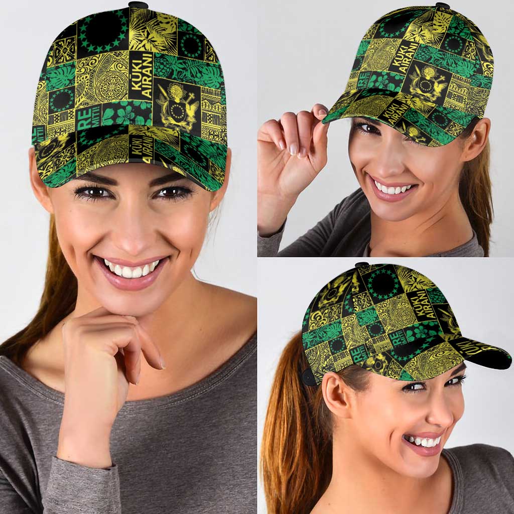 Cook Islands Mere Kiritimiti Classic Cap Pacific Patchwork Xmas Vibes - Polynesian Pride