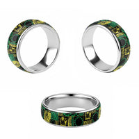 Cook Islands Mere Kiritimiti Classic Ring Pacific Patchwork Xmas Vibes LT9 - Polynesian Pride