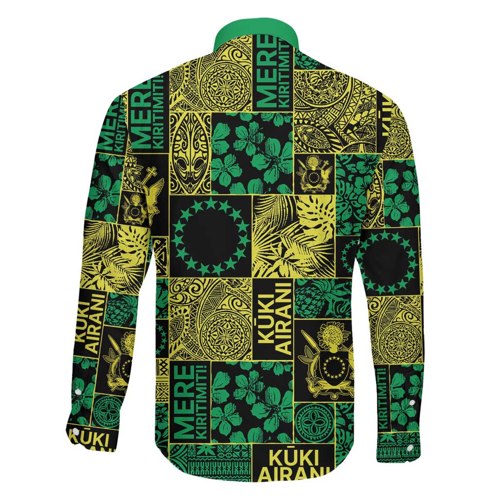 Cook Islands Mere Kiritimiti Family Matching Puletasi and Hawaiian Shirt Pacific Patchwork Xmas Vibes LT9 - Polynesian Pride