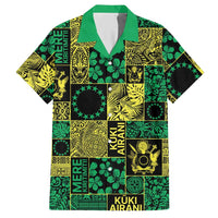Cook Islands Mere Kiritimiti Hawaiian Shirt Pacific Patchwork Xmas Vibes LT9 Green - Polynesian Pride