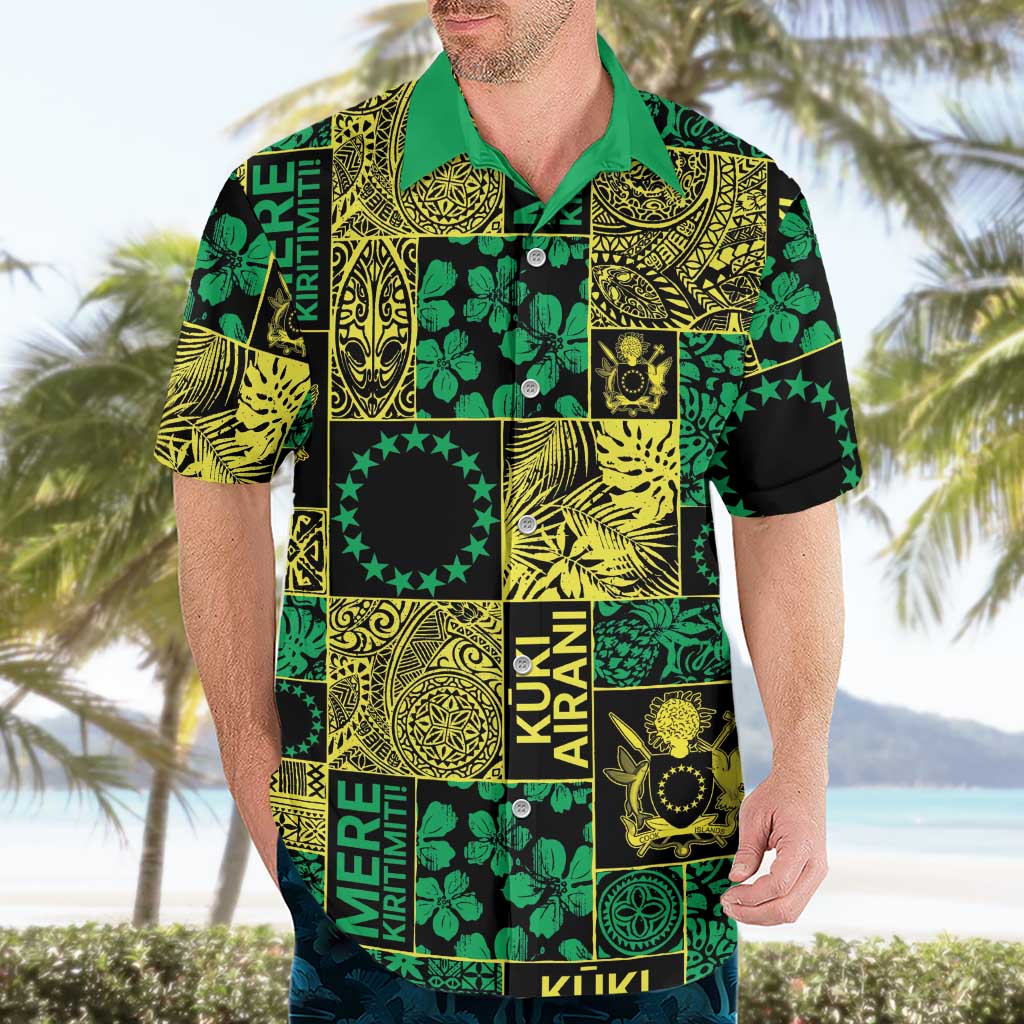 Cook Islands Mere Kiritimiti Hawaiian Shirt Pacific Patchwork Xmas Vibes LT9 - Polynesian Pride