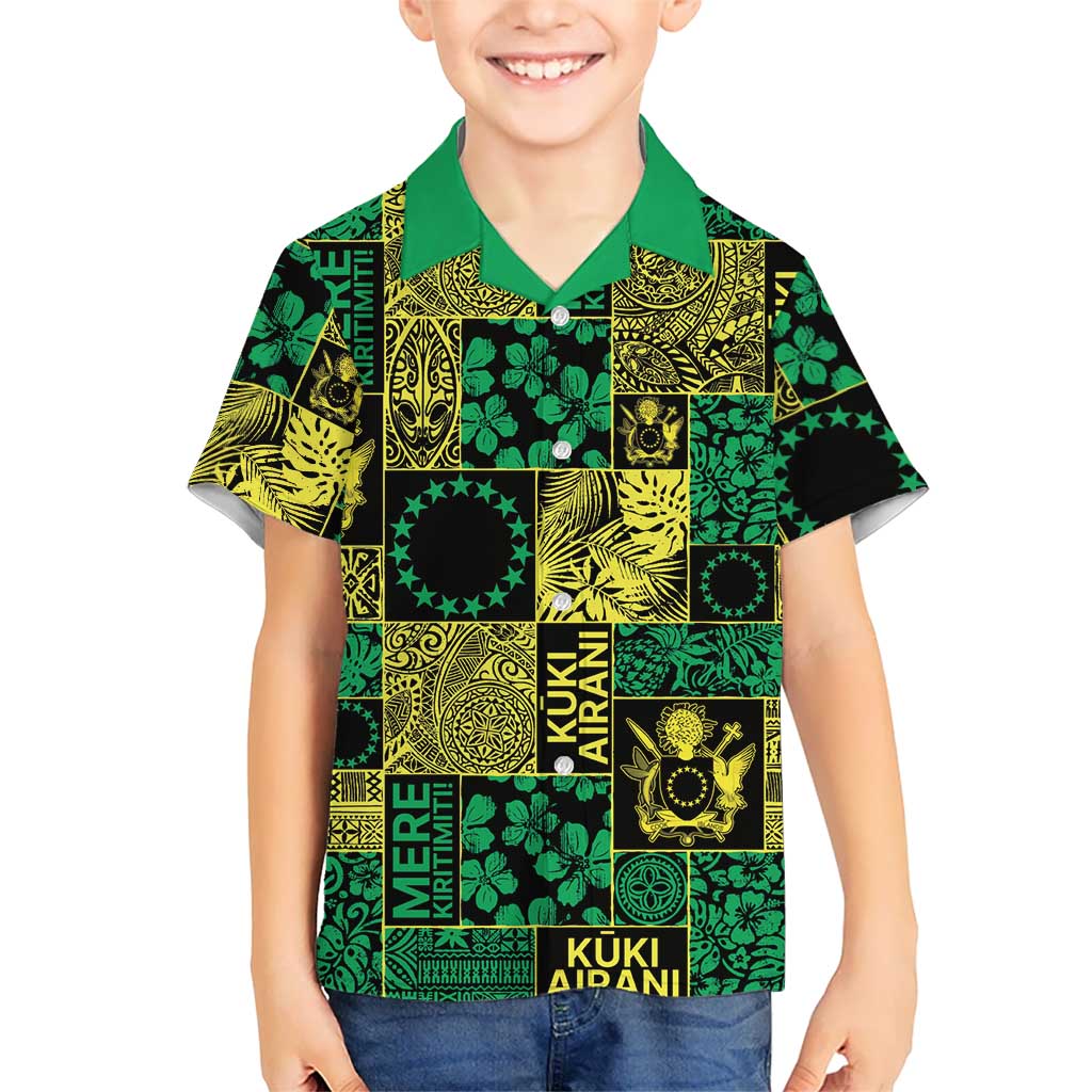 Cook Islands Mere Kiritimiti Hawaiian Shirt Pacific Patchwork Xmas Vibes LT9 - Polynesian Pride