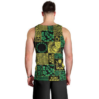 Cook Islands Mere Kiritimiti Men Tank Top Pacific Patchwork Xmas Vibes LT9 - Polynesian Pride