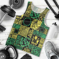 Cook Islands Mere Kiritimiti Men Tank Top Pacific Patchwork Xmas Vibes LT9 - Polynesian Pride