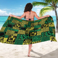 Cook Islands Mere Kiritimiti Sarong Pacific Patchwork Xmas Vibes LT9 - Polynesian Pride