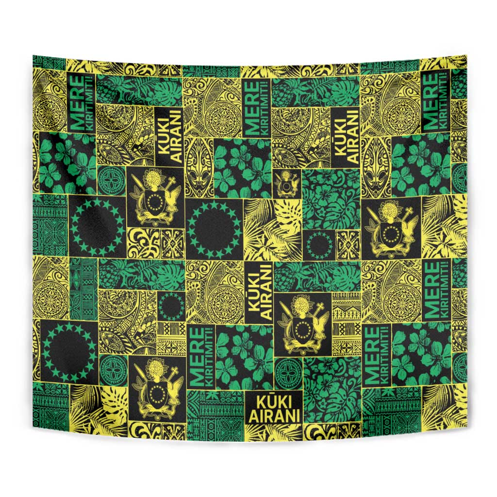 Cook Islands Mere Kiritimiti Tapestry Pacific Patchwork Xmas Vibes LT9 - Polynesian Pride