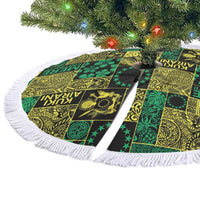Cook Islands Mere Kiritimiti Tree Skirt Pacific Patchwork Xmas Vibes LT9 - Polynesian Pride