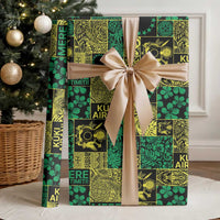 Cook Islands Mere Kiritimiti Wrapping Paper Pacific Patchwork Xmas Vibes LT9 - Polynesian Pride
