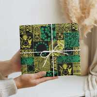 Cook Islands Mere Kiritimiti Wrapping Paper Pacific Patchwork Xmas Vibes LT9 - Polynesian Pride