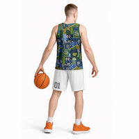 Solomon Islands Meri Kirihimete Basketball Jersey Pacific Patchwork Xmas Vibes LT9 - Polynesian Pride