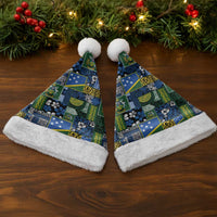 Solomon Islands Meri Kirihimete Christmas Santa Hat Pacific Patchwork Xmas Vibes - Polynesian Pride