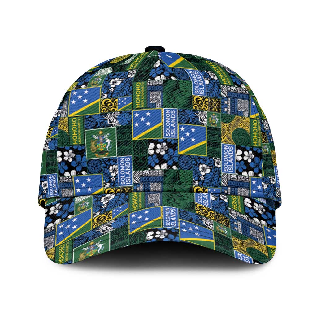 Solomon Islands Meri Kirihimete Classic Cap Pacific Patchwork Xmas Vibes - Polynesian Pride