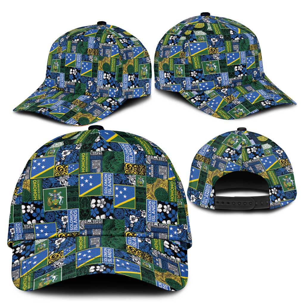 Solomon Islands Meri Kirihimete Classic Cap Pacific Patchwork Xmas Vibes - Polynesian Pride