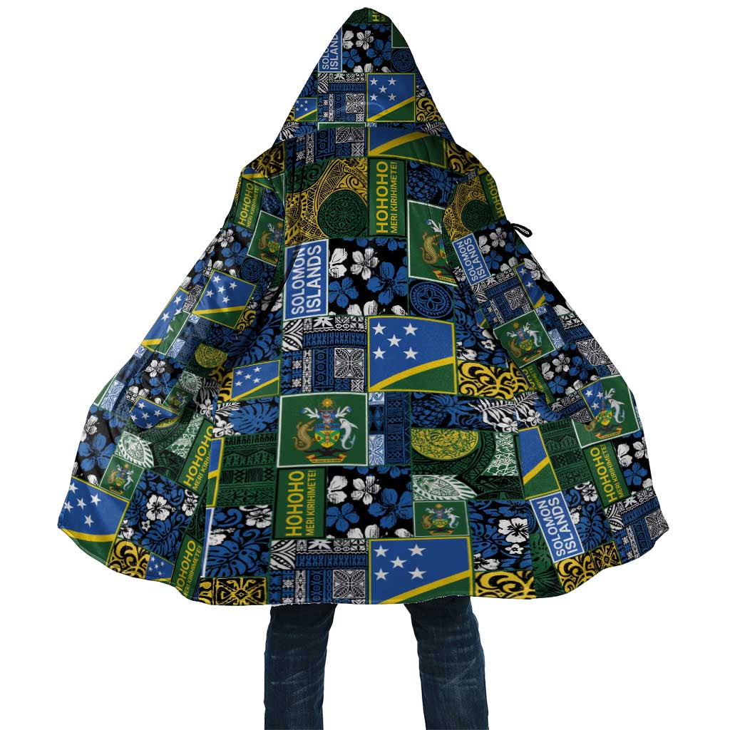 Solomon Islands Meri Kirihimete Cloak Pacific Patchwork Xmas Vibes - Polynesian Pride