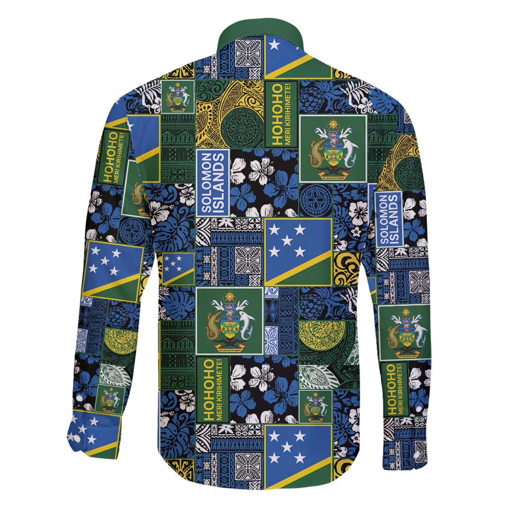 Solomon Islands Meri Kirihimete Family Matching Mermaid Dress and Hawaiian Shirt Pacific Patchwork Xmas Vibes - Polynesian Pride