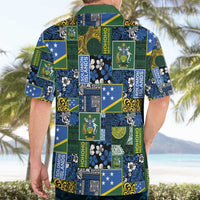Solomon Islands Meri Kirihimete Hawaiian Shirt Pacific Patchwork Xmas Vibes - Polynesian Pride
