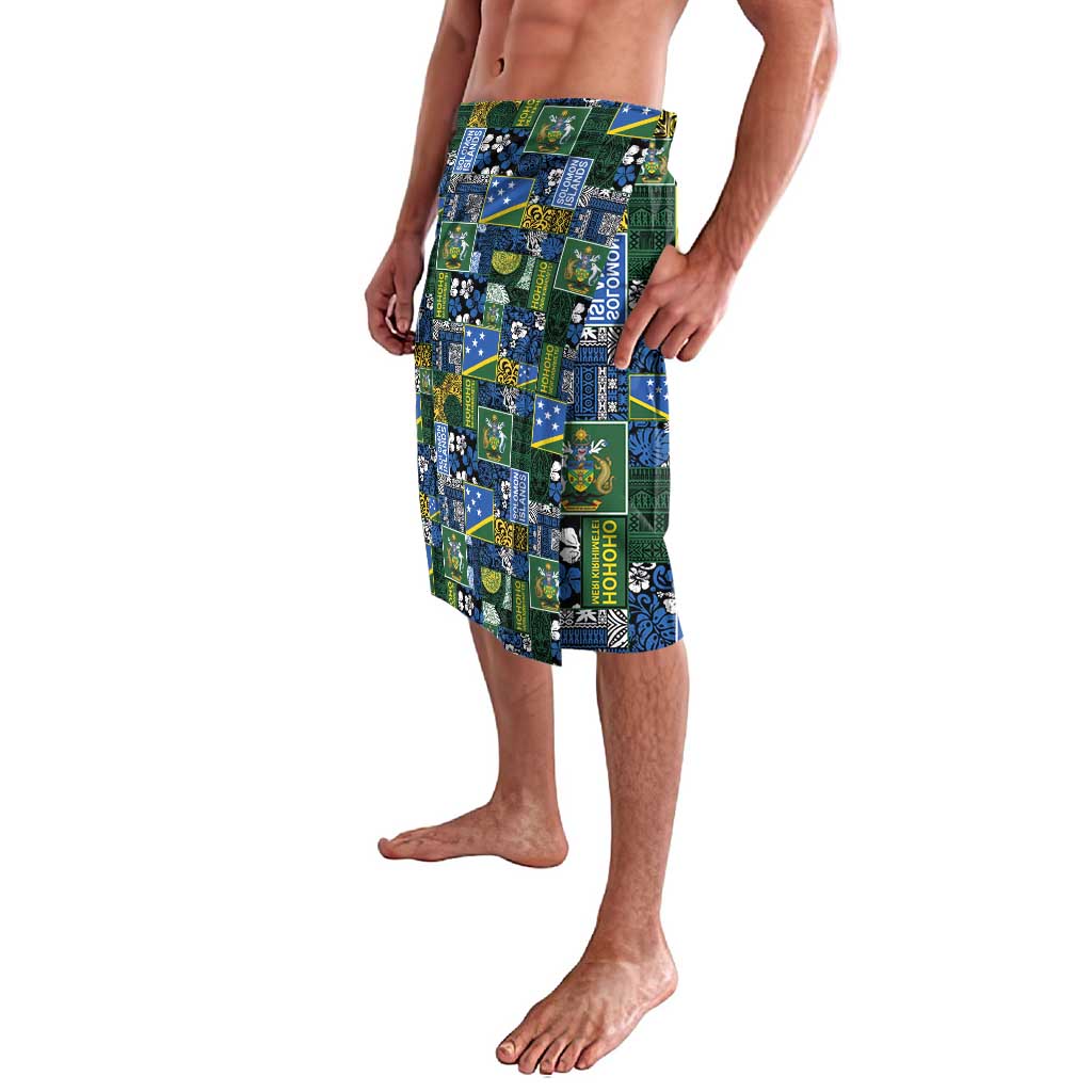 Solomon Islands Meri Kirihimete Lavalava Pacific Patchwork Xmas Vibes LT9 - Polynesian Pride