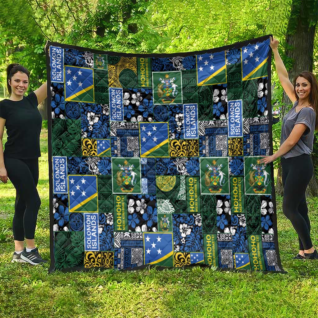 Solomon Islands Meri Kirihimete Quilt Pacific Patchwork Xmas Vibes - Polynesian Pride