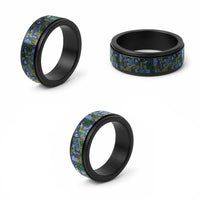 Solomon Islands Meri Kirihimete Spinner Ring Pacific Patchwork Xmas Vibes - Polynesian Pride