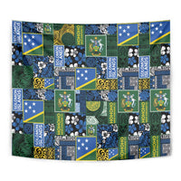 Solomon Islands Meri Kirihimete Tapestry Pacific Patchwork Xmas Vibes LT9 - Polynesian Pride
