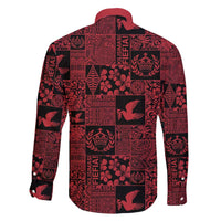 Black Tonga Kilisimasi Fiefia Family Matching Puletasi and Hawaiian Shirt Pacific Patchwork Xmas Vibes - Polynesian Pride