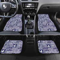 Blue Tonga Kilisimasi Fiefia Car Mats Pacific Patchwork Xmas Vibes - Polynesian Pride