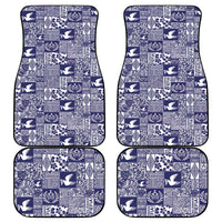 Blue Tonga Kilisimasi Fiefia Car Mats Pacific Patchwork Xmas Vibes - Polynesian Pride