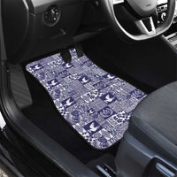 Blue Tonga Kilisimasi Fiefia Car Mats Pacific Patchwork Xmas Vibes - Polynesian Pride