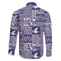 Blue Tonga Kilisimasi Fiefia Family Matching Puletasi and Hawaiian Shirt Pacific Patchwork Xmas Vibes - Polynesian Pride