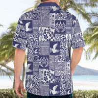 Blue Tonga Kilisimasi Fiefia Hawaiian Shirt Pacific Patchwork Xmas Vibes - Polynesian Pride