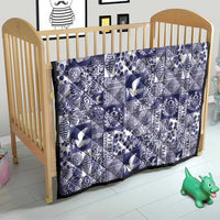 Blue Tonga Kilisimasi Fiefia Quilt Pacific Patchwork Xmas Vibes - Polynesian Pride