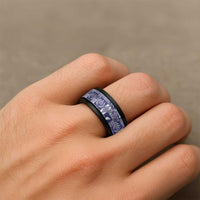 Blue Tonga Kilisimasi Fiefia Spinner Ring Pacific Patchwork Xmas Vibes - Polynesian Pride